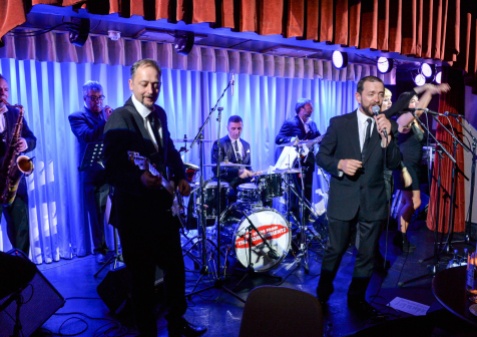 The Commitments at the Quaglino's Q Legends Summer Launch Party hosted by Henry Conway at Quaglino's, 16 Bury Street, London England. 18 July 2017. Photo by Dominic O'Neill/SilverHub 0203 174 1069 sales@silverhubmedia.com