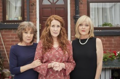 FROM ROLLEM (GIRLFRIENDS) LTD GIRLFRIENDS Picture shows: ZOE WANAMAKER as Gail Stanley, PHYLLIS LOGAN as Linda Hutchinson and MIRANDA RICHARDSON as Sue Thackery Kay Mellor's brand new ITV drama Girlfriends is a contemporary story of Linda (Phyllis Logan), Sue (Miranda Richardson) and Gail (Zoë Wanamaker) as they struggle with the responsibilities and inevitable changes that come with being a modern woman of a certain age... But true friendship remains the same no matter how many years have passed. After the dramatic and sudden death of Linda’s husband Micky, childhood friends Linda,, Sue and Gail find themselves back together again. Each has their own problems to face. This photograph is (C) iTV/Rolem (Girlfriends) Ltd and can only be reproduced for editorial purposes directly in connection with the programme or event mentioned above. Once made available by ITV plc Picture Desk, this photograph can be reproduced once only up until the transmission [TX] date and no reproduction fee will be charged. Any subsequent usage may incur a fee. This photograph must not be manipulated [excluding basic cropping] in a manner which alters the visual appearance of the person photographed deemed detrimental or inappropriate by ITV plc Picture Desk. This photograph must not be syndicated to any other company, publication or website, or permanently archived, without the express written permission of ITV Plc Picture Desk. Full Terms and conditions are available on the website www.itvpictures.com For further information please contact: Patrick.smith@itv.com 0207 1573044
